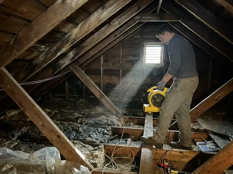 attic-water-damage-drying-proc-007 — frequently asked questions, Emergency Water Extraction & 24/7 Flood Response in Morganf…